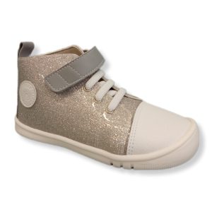 BOTÍN BAREFOOT PIRUFLEX PF186-2 GLITER PLATA